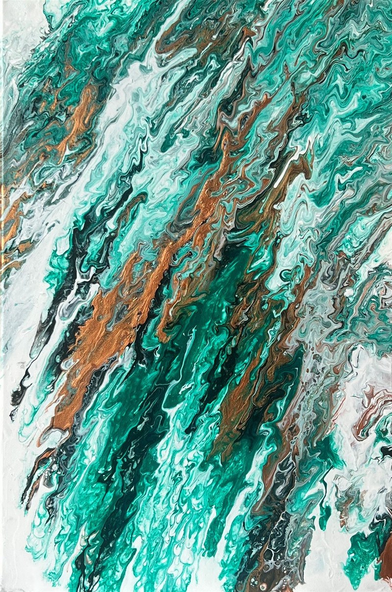 Colección Fluida — Esmeralda y Cobre